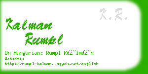 kalman rumpl business card